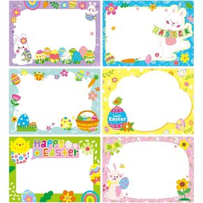 210 Pcs Easter Name Tags Stickers Easter Egg Gift Tags Labels Bunny Name Labels for Spring Easter Classroom Theme Party Crafts Birthday Gift Décor(Easter-2)