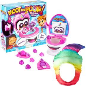 Brybelly Shoot The Poop Unicorn Edition - Sparkly Glitter Poops and All-New Voicelines - Funny Family Game