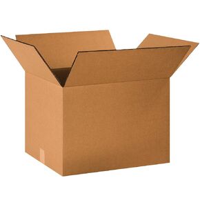 Boxes Fast BFHD201614DW Double Wall Corrugated, Heavy-Duty Cardboard Boxes, 20" x 16" x 14", for Shipping, Packing and Moving Protection, Kraft (Pack of 15)