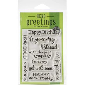 Hero Arts Clear Stamp Greetings Occasion