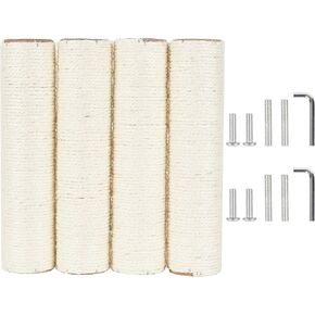 4 PCS 7.4cm 2.91in قطر القطر خدش Post Post استبدال القطب السيزال (35 سم/13.78in ، M8) in Kuwait