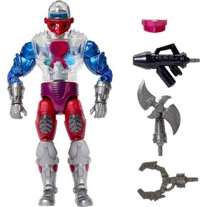 Masters of the Universe Masterverse 7 بوصات ، New Eternia Roboto ، Motu Toy Hero مع جذع ميكانيكي واضح ، 30 مفصلاً