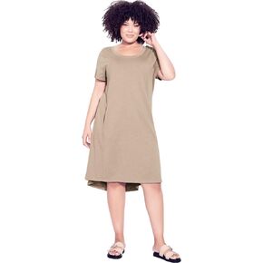 Avenue Women's Plus Size Dress - Hello Sunshine Plain in Kuwait