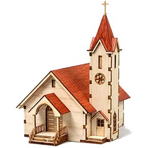 Desktop Wooden Model Kit Western Church ll / YG630