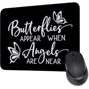 Memories Gift Sympathy Gift in Memory of Loved One Gifts Butterflies Mouse Pad Dragonfly Gift Hummingbird Non-Slip Rubber Base Mouse Pad for Laptop Computer (Memories 6)