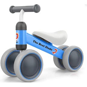 BEKILOLE Balance Bike for 1 Year Old Girl Gifts Pre-School First Bike and 1st Birthday Gifts - Train Your Baby from Standing to Running | Toys for 1 Year Old (Blue)