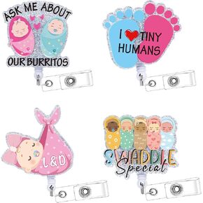 شارة الصيدلة بكرة قابلة للسحب - 3pcs صيدلية شارة شارة الحمل بريق بريق يمكنك الاعتماد على هدايا شارة الشارة لفني الصيدلة ممرضة التمريض قسم الصيدلة in Kuwait