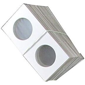 Guardhouse 2x2 Staple Paper Coin Holder for Quarter, 100 pack