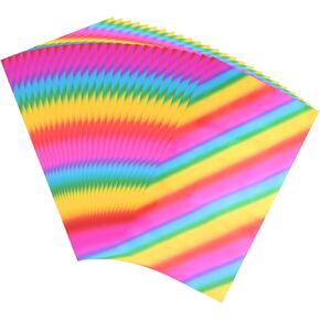 MECCANIXITY 50 Sheets Heat Reactive Foil, 20x29cm Multi-color Foil Transfer Sheets Toner Reactive Foil Transfer Foil Sheets Hot Foil Stamping Paper for Crafts DIY Cardmaking Album Decoration