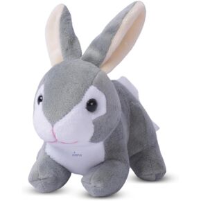 Dimple Stuffed Animal Set - Easter Baby Bunny Plush & Bella Animated Bunny with Peek-a-Boo & Singing Songs - Easter Basket Stuffers for Boys - Perfect Baby Gifts for Ages 0 & Up