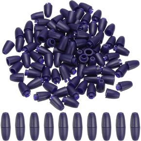 PATIKIL 24mm Breakaway Clasps, 50 Set Plastic Bead Barrel Connectors Lanyard Clips for Necklace Lanyard Bracelet Jewelry Making DIY Craft, Lake Blue