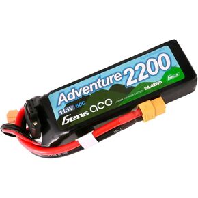 Gens ace G-Tech Adventure 2200mAh 11.1V 60C 3S Lipo Battery with XT60 Plug