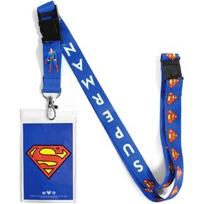 Ata-Boy Superman Lanyard Badge Holder, DC Comics Lanyards for ID Badges - Superman Gifts & Merchandise…