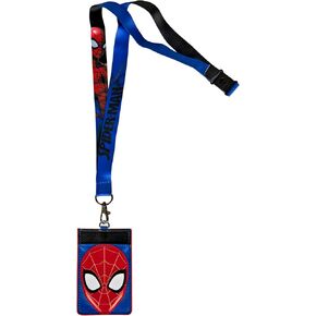 MONOGRAM Marvel Spider-Man Face Logo ID Card Holder Lanyard, One Size