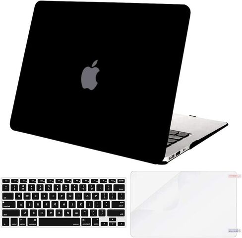 MOSISO Plastic Hard Shell Case & Keyboard Cover Skin & Screen Protector Only Compatible with MacBook Air 11 inch (Models: A1370 & A1465), Rose Quartz in Saudi Arabia