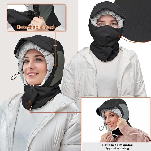 Sukeen Lightweight Trapper Hats for Women Men Waterproof Bomber Hats Windproof Winter Warm Hat with Ear Flaps and Mask in Kuwait