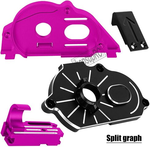 ترقيات الجزء مربع موجة تروس النقل ل 1/10 BIG ROCK 3S BLX.Senton/Granite 3S BLX (MEGA 550) ، 1/8 TYPHON 3S BLX & MEGA 550.Aluminum Motor Mount Cover Cover Box Up.pink. in Kuwait