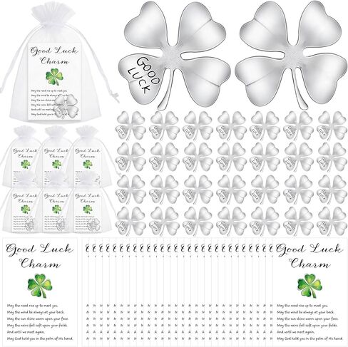 رموز عيد القديس باتريك وضعت أربع رموز برسيم من أوراق الرموز المميزة الرموز المميزة لوكيل لاكينات جيب الرموز الرموز القصيدة النعمة أبيض أكياس أورجانيات محظوظة الأيرلندية الهدايا (الذهب ، 25 جهاز كمبيوتر) in Kuwait
