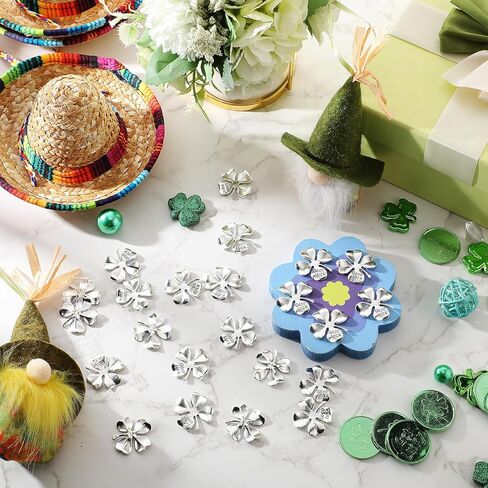 رموز عيد القديس باتريك وضعت أربع رموز برسيم من أوراق الرموز المميزة الرموز المميزة لوكيل لاكينات جيب الرموز الرموز القصيدة النعمة أبيض أكياس أورجانيات محظوظة الأيرلندية الهدايا (الذهب ، 25 جهاز كمبيوتر) in Kuwait