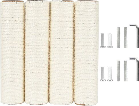 4 PCS 7.4cm 2.91in قطر القطر خدش Post Post استبدال القطب السيزال (35 سم/13.78in ، M8) in Kuwait