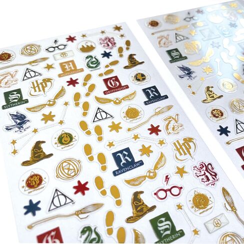 Paper House Productions Harry Potter Pack of 2 Micro Mini Foil Accent Sticker Sheets for Crafts, Scrapbooking & Collecting - Classics in Saudi Arabia