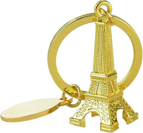 Eiffel Tower Keychain, Gold Lovely Decoration Souvenir Key Chain in Paris the Eiffel Tower Metal Keyring in Kuwait