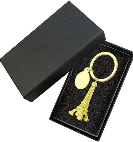 Eiffel Tower Keychain, Gold Lovely Decoration Souvenir Key Chain in Paris the Eiffel Tower Metal Keyring in Kuwait