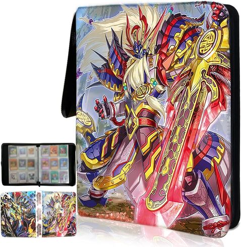 Trading ygo Card Binder, Fits 900 Cards Card Collector Album Holder,with 50 Removable Sleeves Toys Gifts for Boys Girls in Saudi Arabia