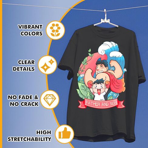 Iron on Heat Transfer Paper for Dark Fabric 8.5x11 inch Printable T Shirt Transfer Paper Compatible with Inkjet Printer 25 Sheets in Saudi Arabia