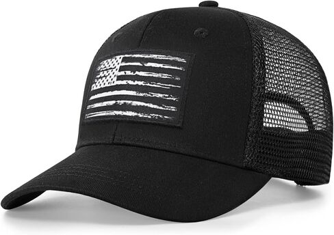 American Fish Flag Trucker Hat, Fishing Gifts for Men Women in Kuwait