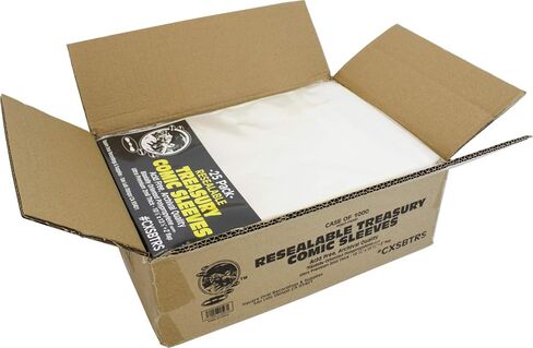 (25) Treasury Size Comic Sleeves - Crystal Clear, Resealable, Archival Quality - #CXSBTRS in Saudi Arabia