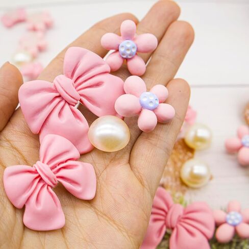 16Pcs Bow Flower Shoe Charms for Women Shoes Accessories for Clog Sandals/Slippers/Bracelet in Kuwait