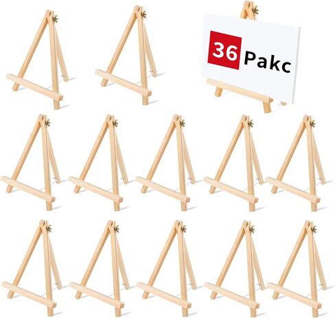 12PCS 9 Inches Tabletop Easels,Wood Easels, Easel Stand for Painting Canvases, Art, and Crafts, Tripod, Painting Party Easel, Tabletop Easels for Painting, Portable Canvas Photo Picture Sign Holder in Saudi Arabia