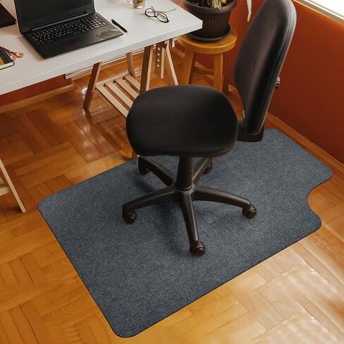 2 Pack Office Rolling Chair Mat for Carpet & Hardwood Floor 36"x48" Desk Chair Mat Extended Lip for Carpeted Floor Rolling Computer Chair Mat for Carpet Office Chair Floor Protector with Lip-Grey in Saudi Arabia