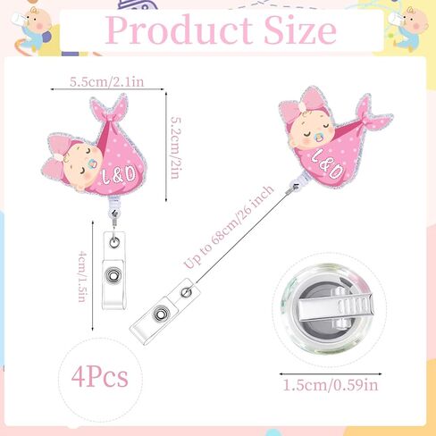 Occupational Therapy Badge Reels Retractable - Cosmisun 6 Pcs OT Floral Badge Holder with Alligator Clip ID Name Card Holder Appreciation Gifts for OT Doctor Nurse Occupational Therapy Assistant in Kuwait