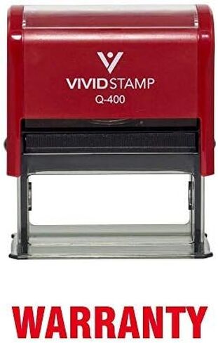 Warranty Office Self Inking Rubber Stamp (Red Ink) - X-Large in Kuwait