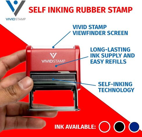 Warranty Office Self Inking Rubber Stamp (Red Ink) - X-Large in Kuwait