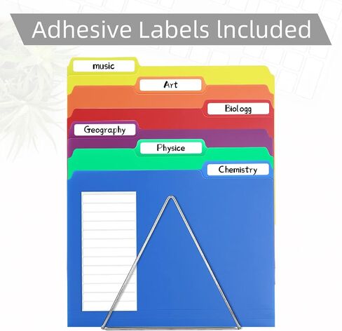 Plastic Manila File Folders 24 Pack,1/3 Cut Erasable Tabs,Heavy Duty Files Folder Letter Size,3 Tab Filing Folder Cabinet,Office Supplies Folders for Documents for Office,School,8.5 x 11,Black in Saudi Arabia