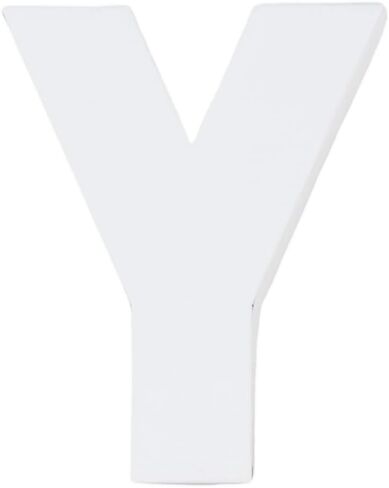 8" Small Fillable Cardboard Letter Shaped Paper Mache Cutouts(White, H) in Saudi Arabia