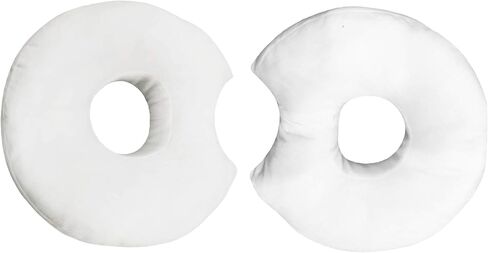 Donut Pillow for Ear Piercings - Comfortable Soft Ear Pillow for Side Sleeping - Reduces Ear Discomfort - Fun Decor, Stuffed Cushion and Toy, 14 Inches (Pink Icing) in Saudi Arabia