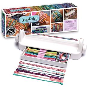 Loopdedoo Deluxe DIY DIY صانع صانع الصداقة - اصنع الأساور في دقائق لأعياد الميلاد وهدايا الصداقة - مجموعة الحرف الحائز على جائزة للأطفال الذين تتراوح أعمارهم بين 8+