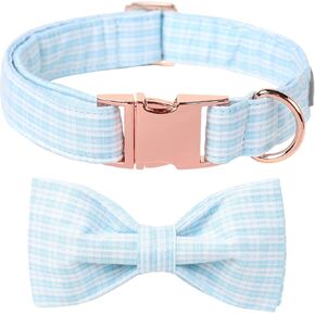 Lionet Paws Dog Collar, Blue Stripe Pattern Pet Collar Durable Cute Dog Collars Male or Female Pet Gift Adjustable Dog Collar for Medium Dogs