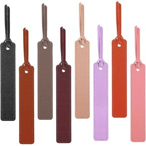 16pcs Leather Bookmark PU Leather Bookmarks for Women Gifts for Book Lovers Women Book Marks for Reading Book Lover Gifts Reading Accessories Teachers Students Book Lovers Reading Supplies