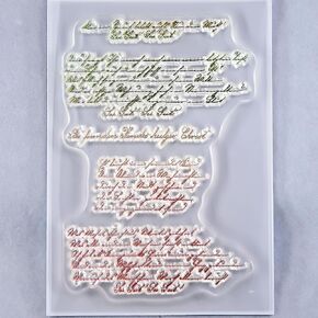 Text Background Clear Stamps for Card Making Decoration and DIY Scrapbooking 3090937