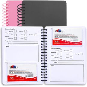 Business Card Organizer Business Card Holder Book, Portable Credit Card Organizer, Managing All Card Holder Notebook, Card Holder Manage and Remind Important Matters of Card, Capacity: 58 Crads