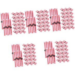 GANAZONO Labels Stickers Adhesive Labels Cake Decorations 300 Pcs Stickers Kraft Paper Pink Strip Packing Box Chocolate Box Cake Decor Packaging Sticker