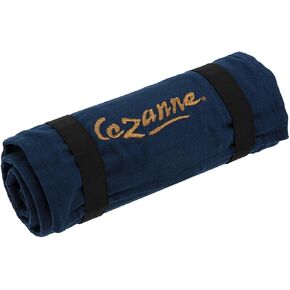 CEZANNE Artist Pencil Case - Catton Cotton Canvas Drill -up Roll Travel Case W/ Zipper Art Pouch للفنانين والمهنيين - منظمة خفيفة الوزن ومحمولة - ما يصل إلى 72 أقلامًا ملونة