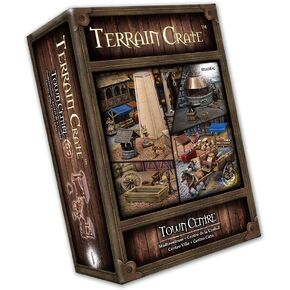Mantic MGTC124 Terraincrate: Town Centre (يشمل حصص البيع بالتجزئة) ، Multi