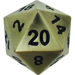 Norse Foundry 45mm Full Metal D20 Bronze Dragons Scale - The Boulder RPG D&D Polyhedral Dice …