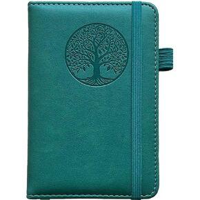 Small Pocket Notebook, Leather Journal Mini (Mint) - Notepad Notebooks for Work, Travel, Diary Gifts Office School Supplies
